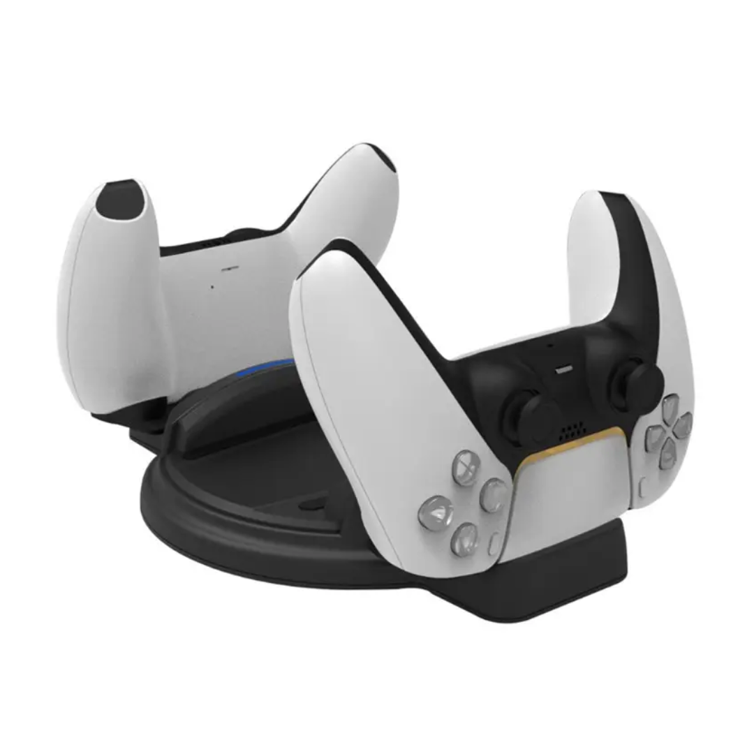 BASE DE CARGA DUAL PARA CONTROLES Y SOPORTE DE CONSOLA PARA PS5 SND-465