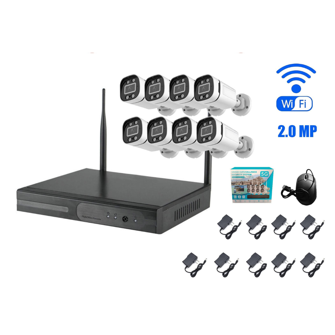 KIT DE VIGILANCIA WiFi – 8 CÁMARAS KG03-8-3 8CH