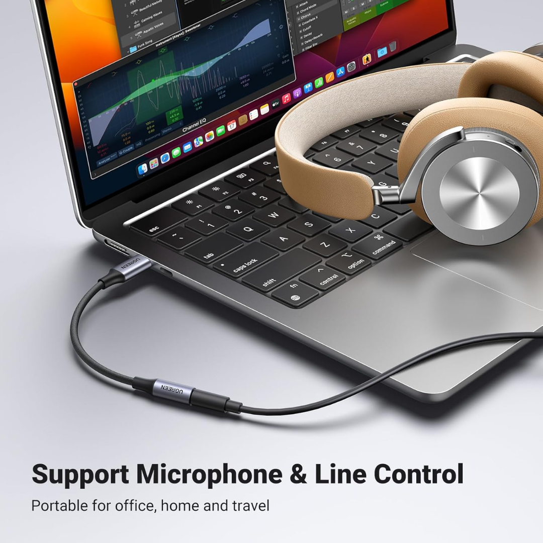 ADAPTADOR USB TIPO C A AURICULARES DE 3.5 MM JH-022