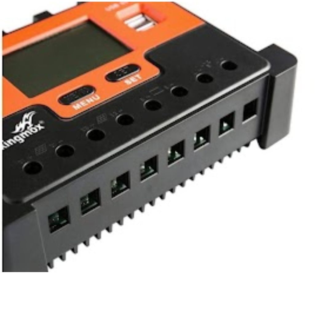 CONTROLADOR SOLAR 12V/24V DE 10A PWM 10AH