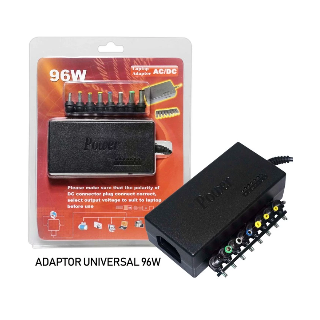 CARGADOR AC/DC UNIVERSAL PARA PORTÁTIL DE 96W JY-96W