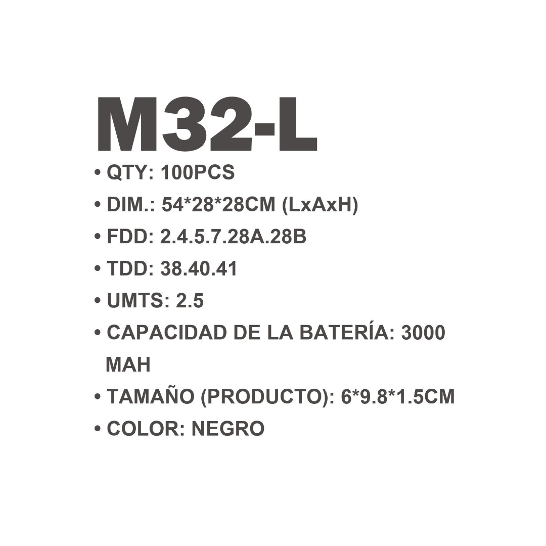 WIFI PORTATIL 4G M32-L