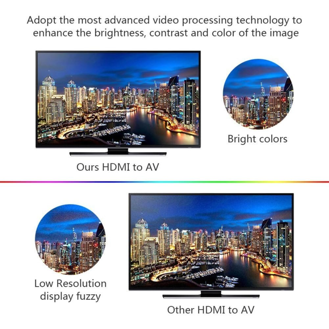 CONVERTIDOR DE HDMI A AV RCA HDMI 2 AV