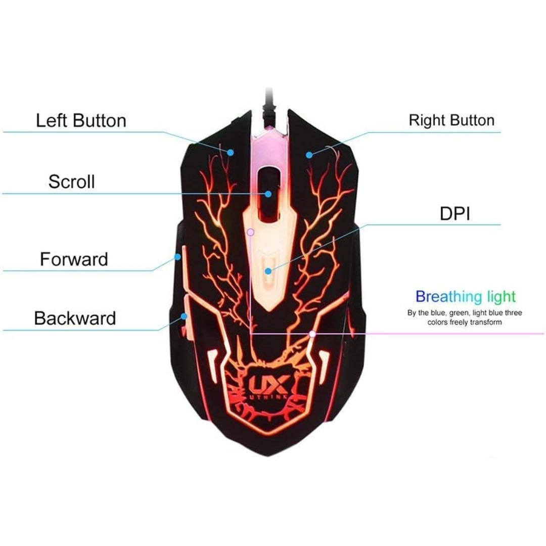 TECLADO CO MOUSE PARA JUEGOS V100