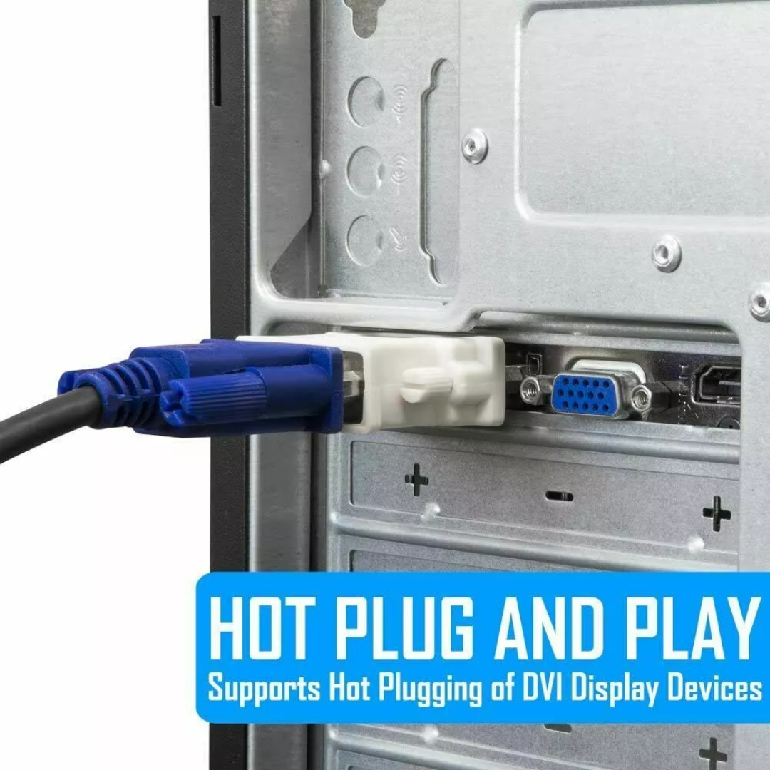 ADAPTADOR DE 24+ 1 DVI MACHO A VGA HEMBRA DVI-V241