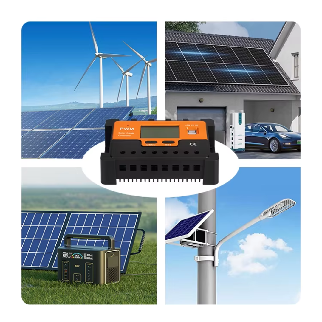 CONTROLADOR SOLAR 12V/24V AUTO DE 30A PWM-130