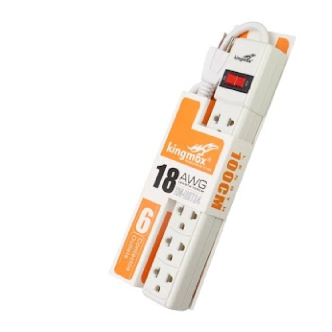 REGLETA DE INTERIOR CON 6 TOMAS KM-H9734