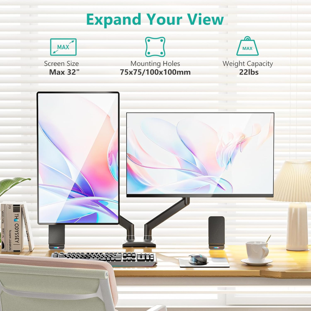 SOPORTE DE MONITOR DE BRAZO DOBLE M33B