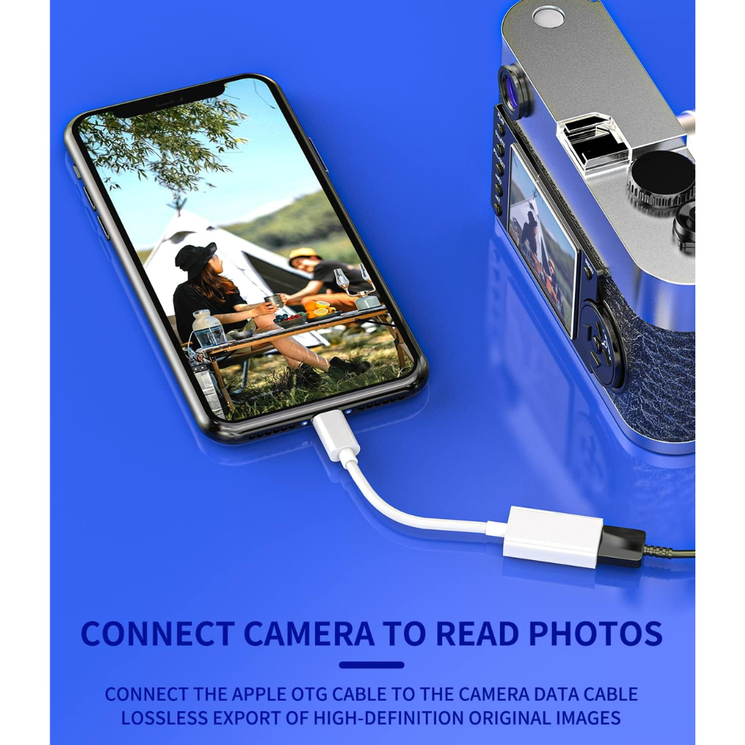 ADAPTADOR DE CÁMARA LIGHTNING A USB 3.0 PARA IPHONE/ IPAD RXY-049