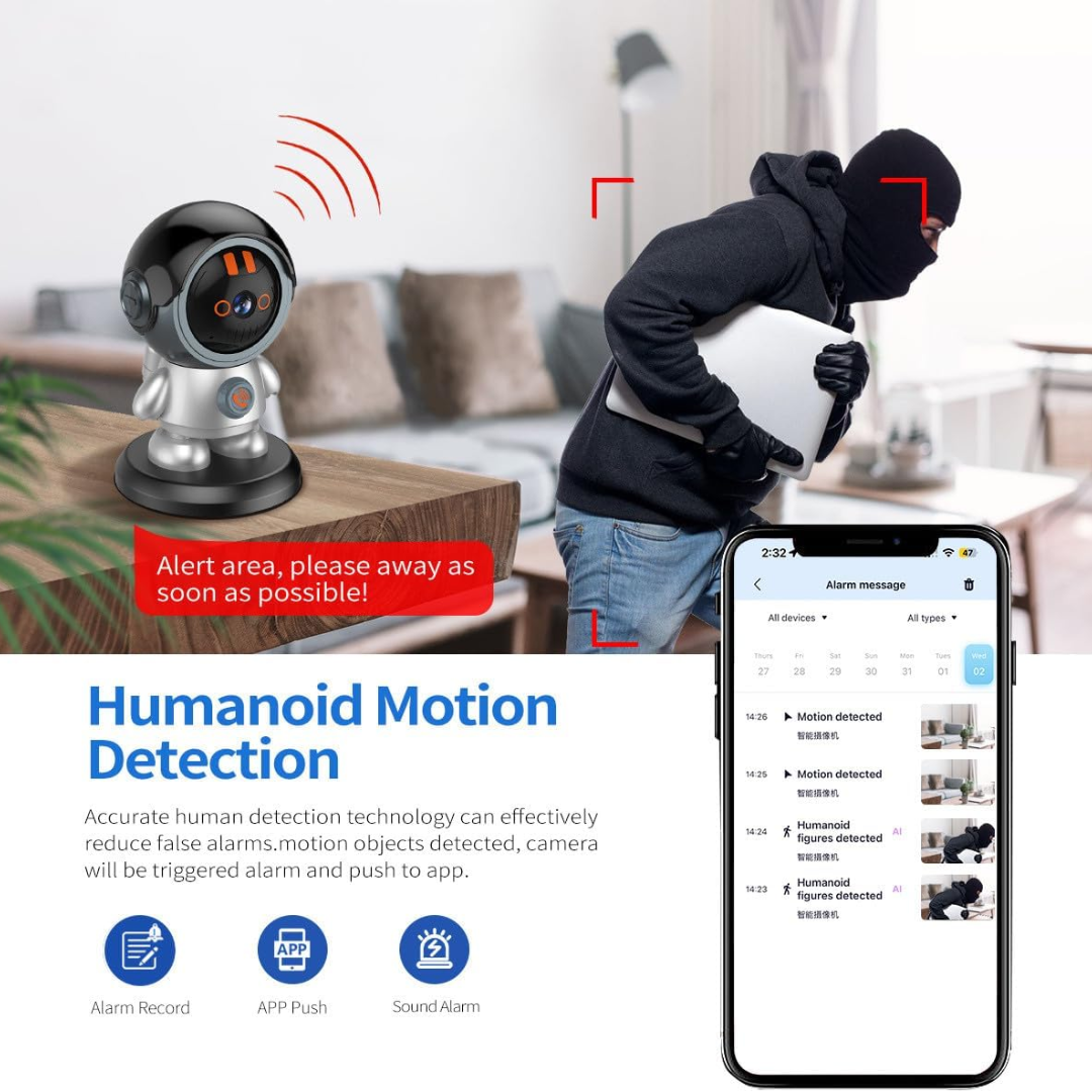 CÁMARA DE VIDEOLLAMADA EN FORMA DE ROBOT YH-A5
