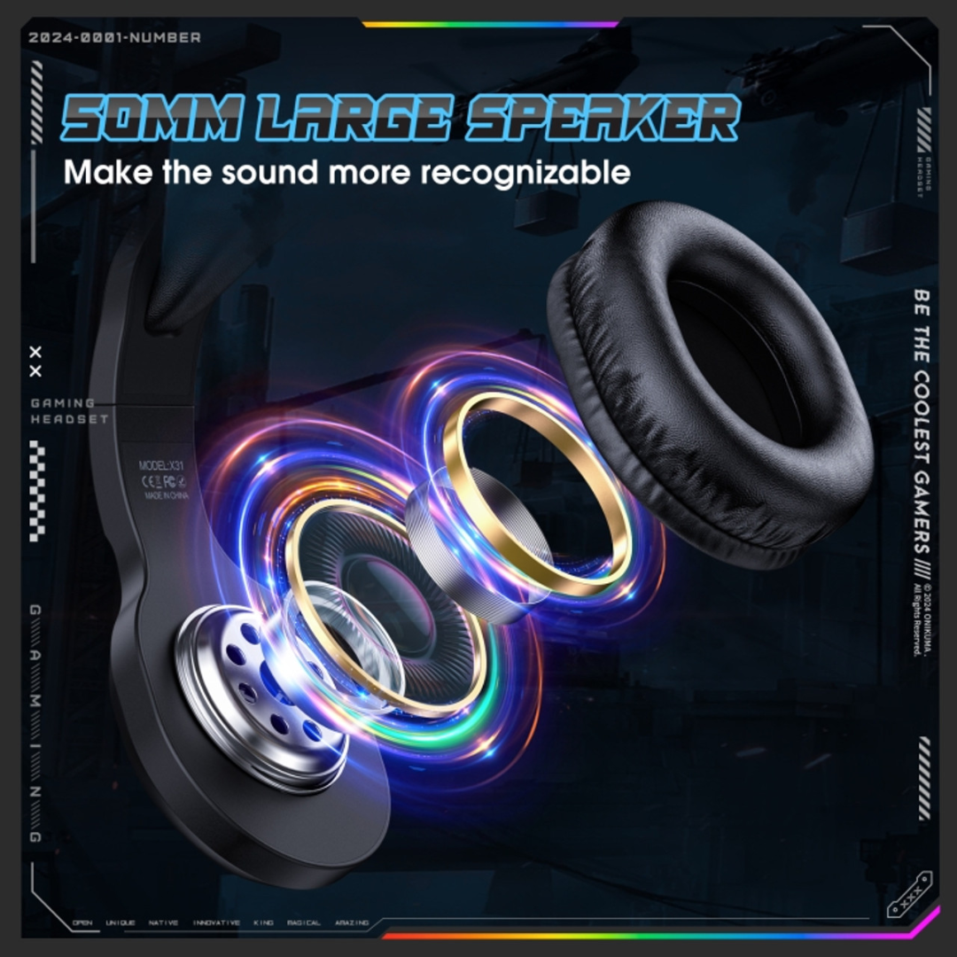 AURICULARES PARA JUEGOS ONIKUMA X31