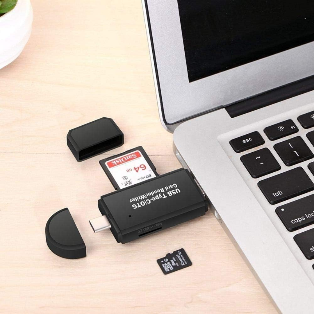 4 EN 1 LECTOR DE TARJETAS TIPO C USB/TF/SD ADAPTADOR COMPATIBLE CON PUERTO UNIVERSAL TIPO C MOTG-02