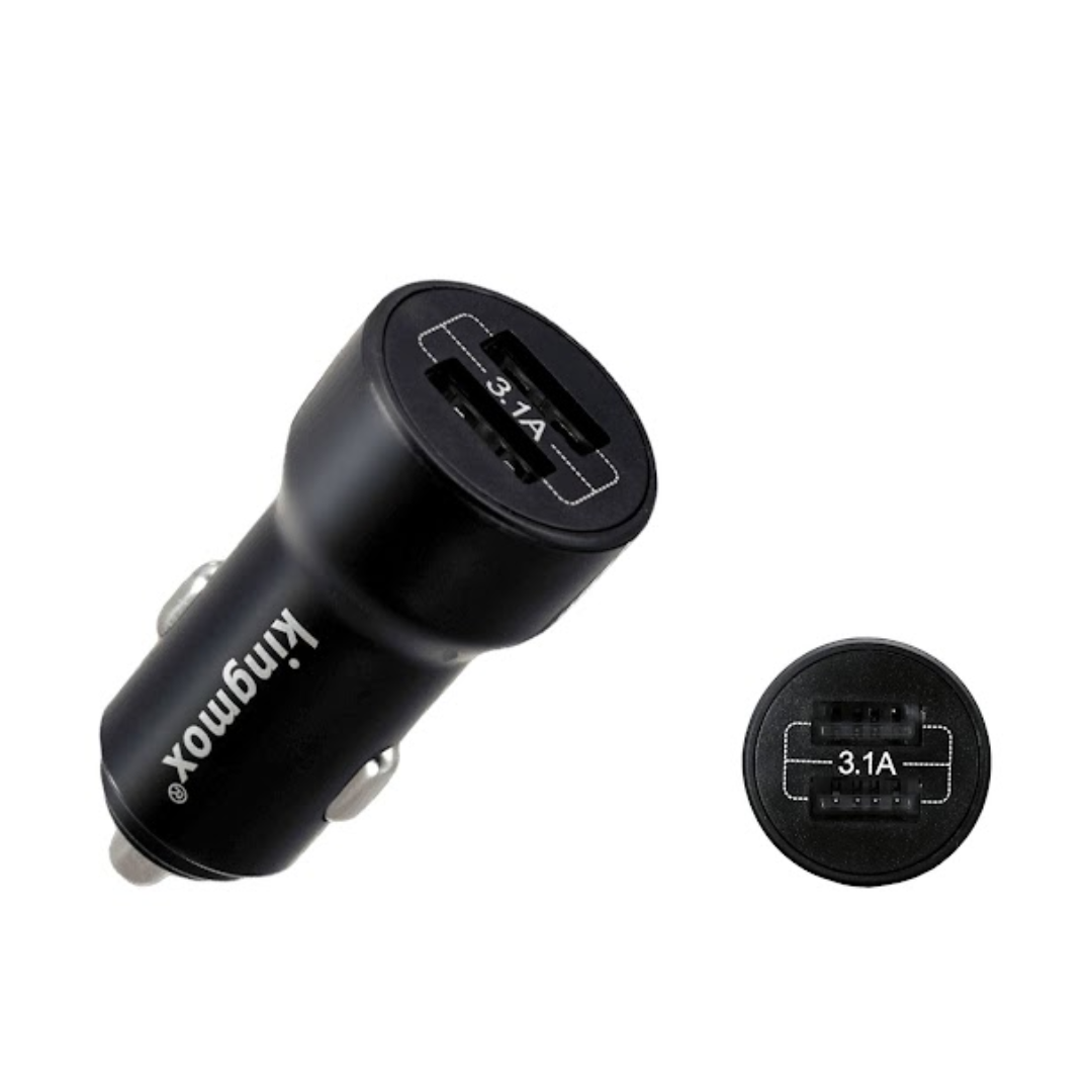 CARGADOR PARA AUTO DE 2 PUERTOS USB KM-E6718