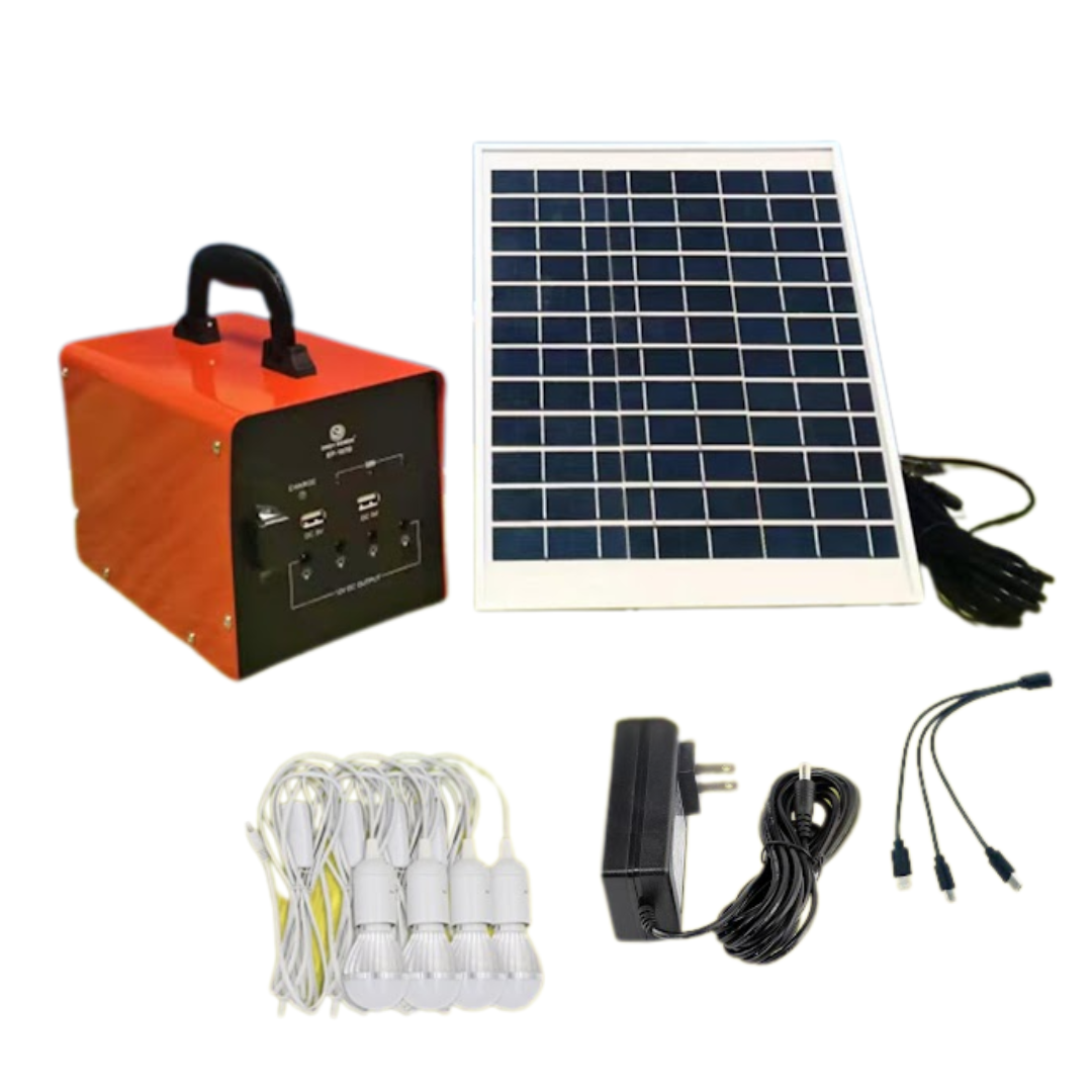 KIT DE SISTEMA SOLAR PEQUEÑO TODO EN 1 EP-107B