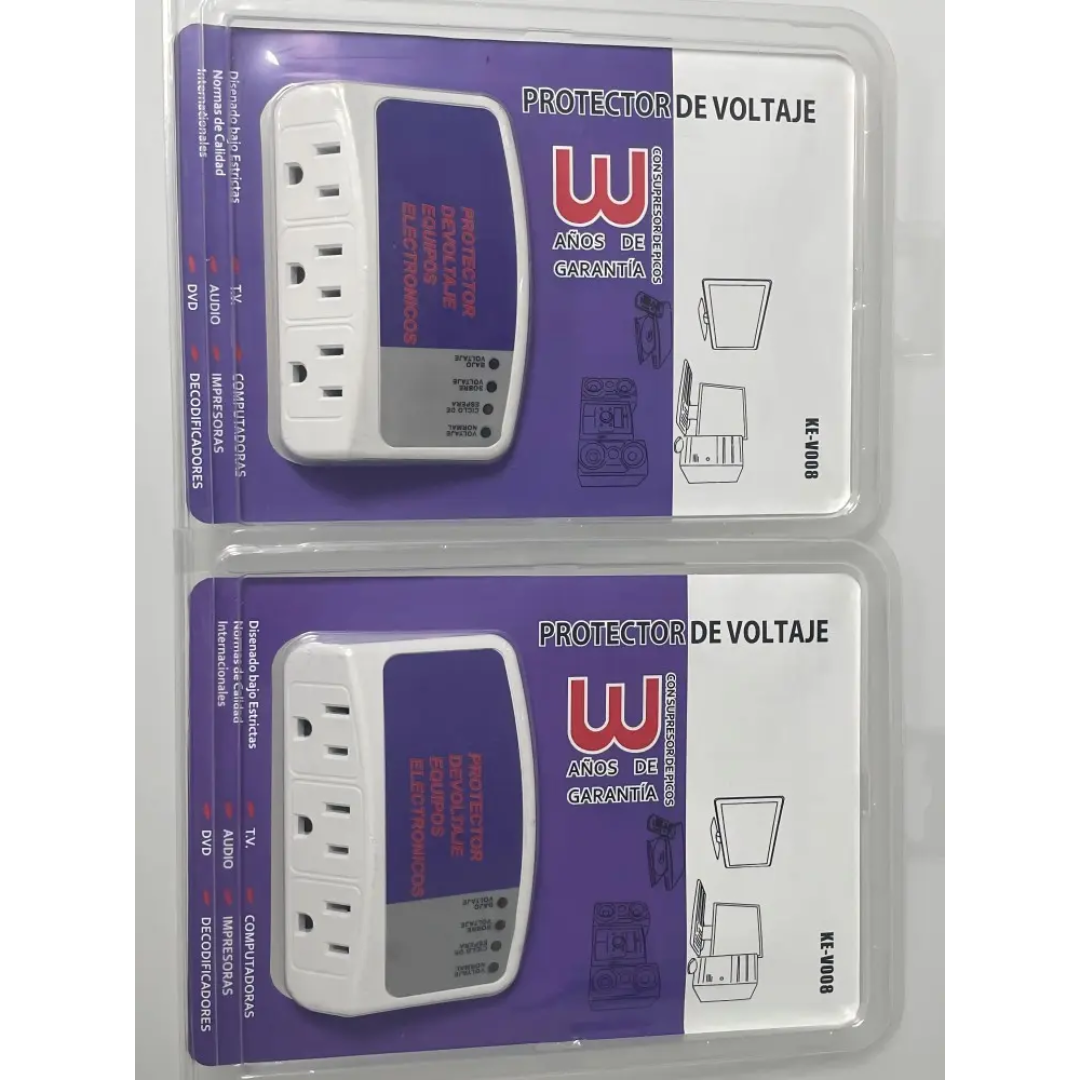 PROTECTOR DE VOLTAJE DE EQUIPOS ELECTRÓNICOS KE-V008
