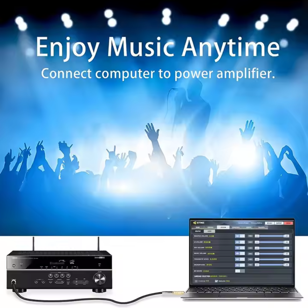 ADAPTADOR DE AUDIO 3.5MM MACHO A 6.5MM HEMBRA KM3.5M-6.5F