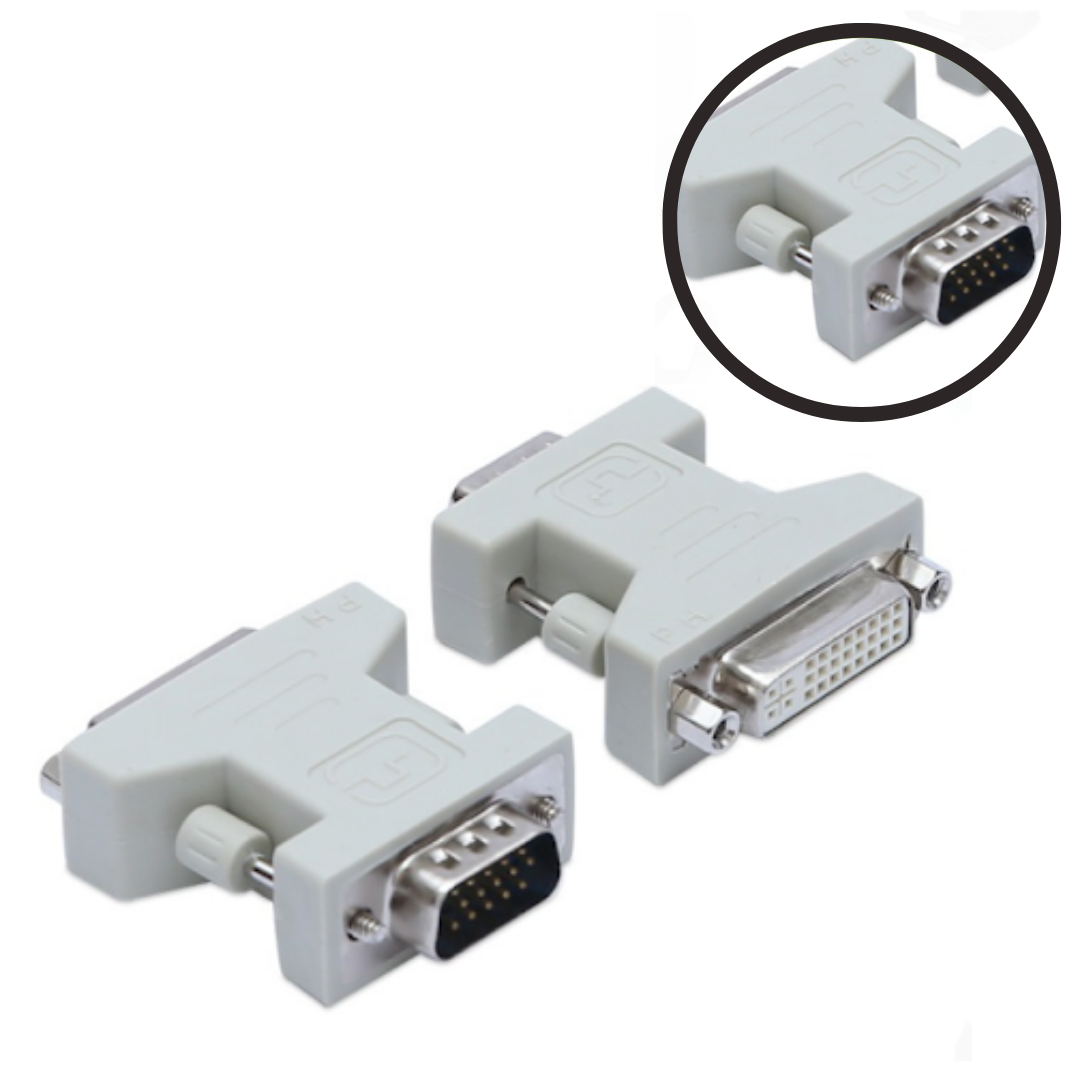ADAPTADOR DE 24+5 DVI HEMBRA A VGA MACHO KMDVI-VM
