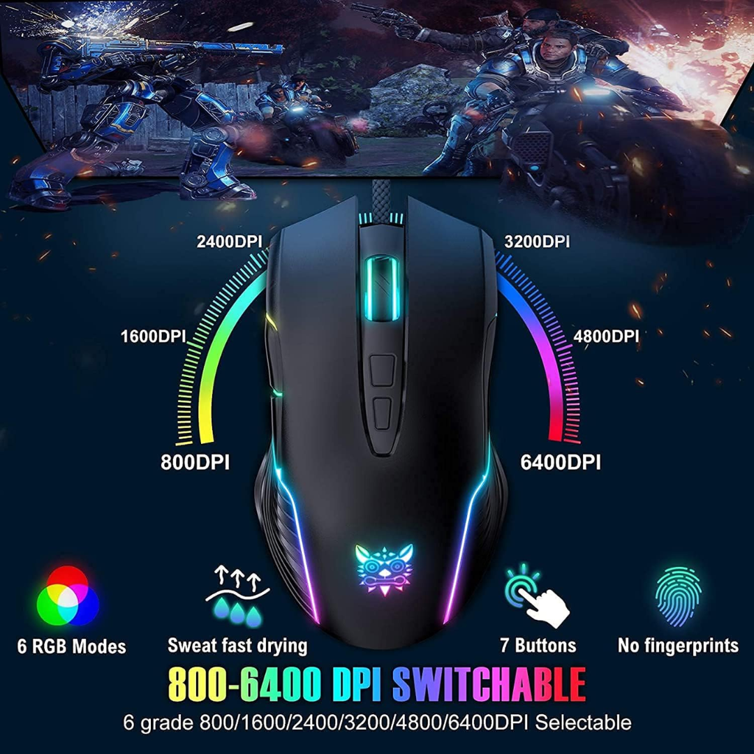 MOUSE PARA JUEGOS ONIKUMA CW905