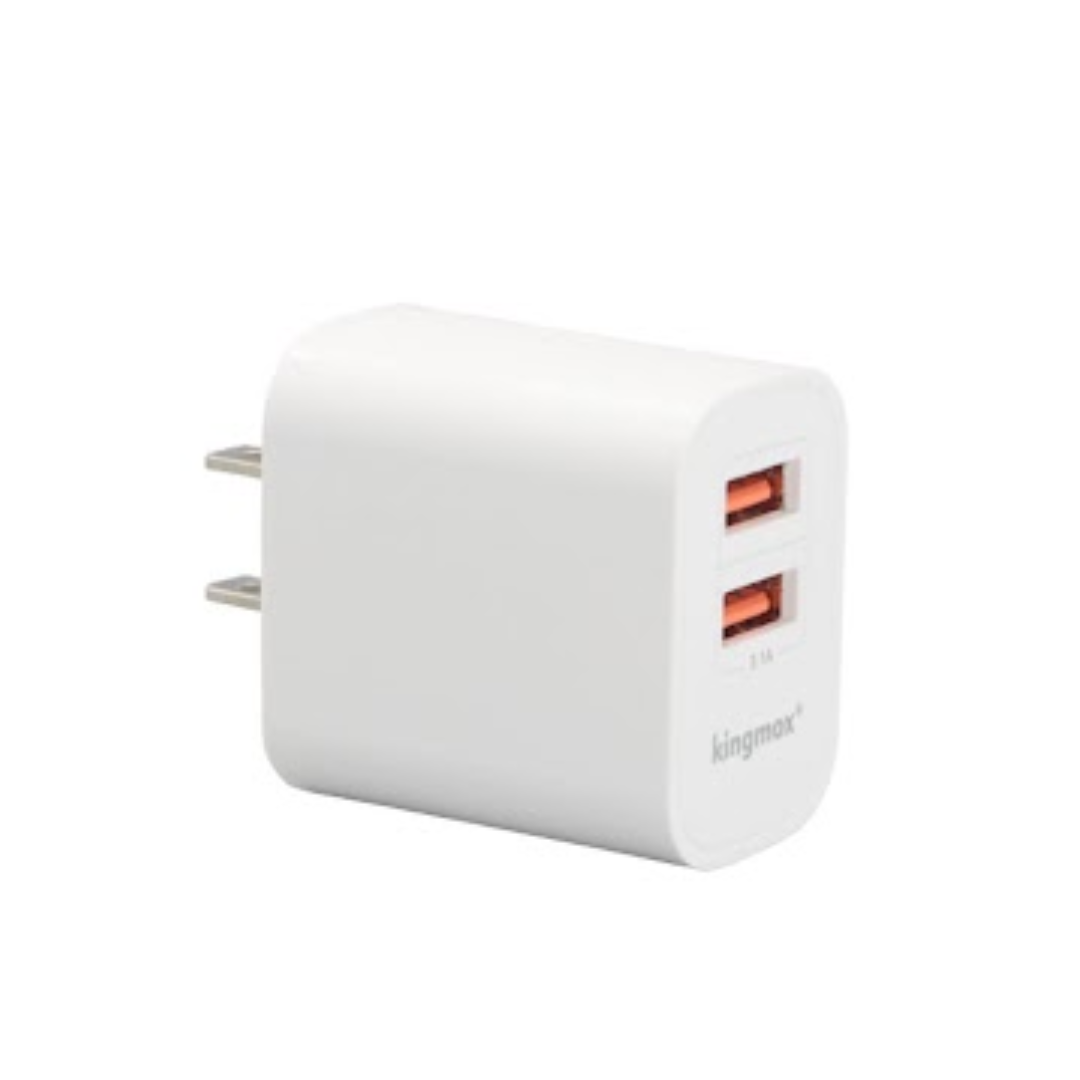 CARGADOR CON PUERTO MICRO DOBLE USB KM-E6040M