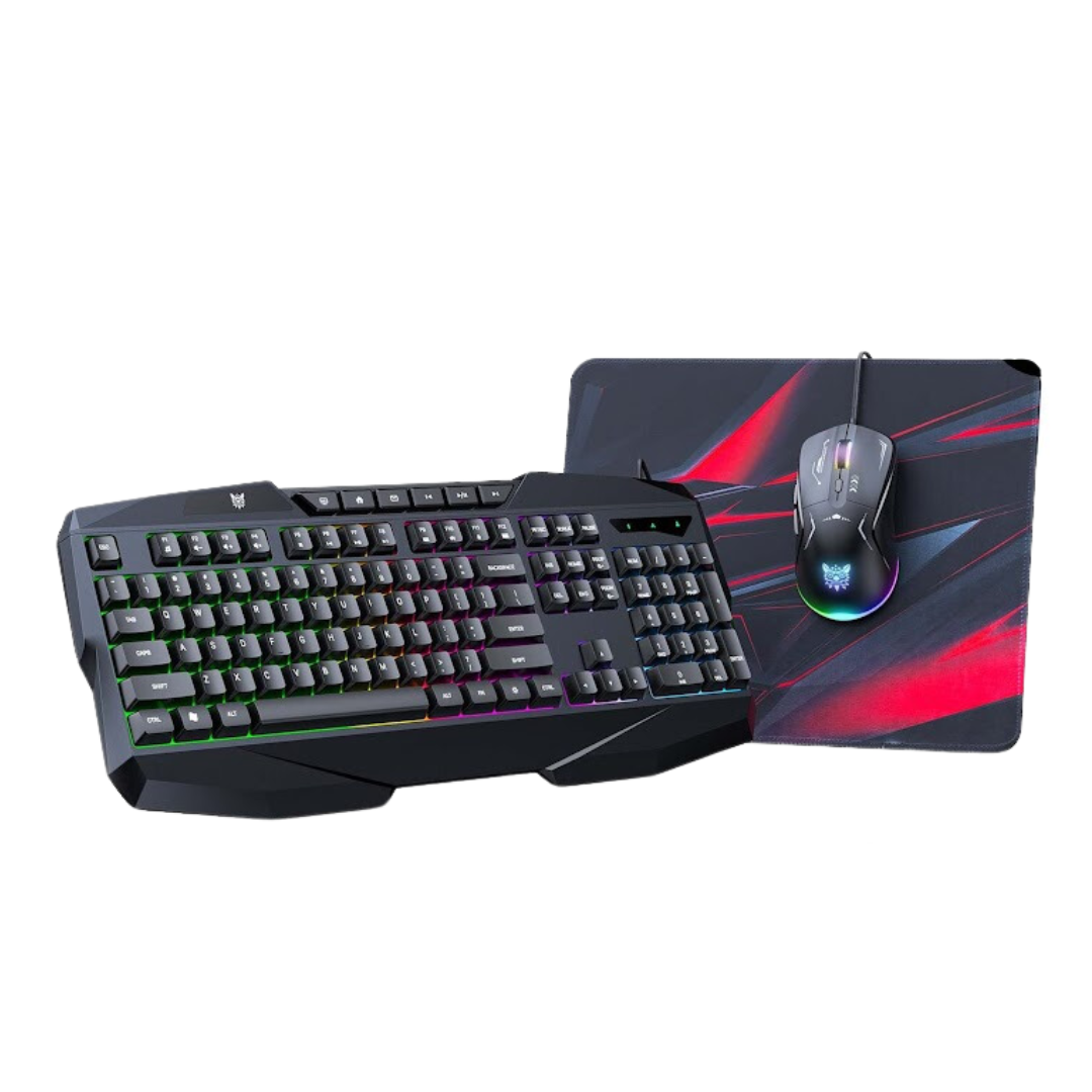 COMBO 3 EN 1 TECLADO, MOUSE Y MOUSE PAD PARA JUEGOS ONIKUMA TZ3006