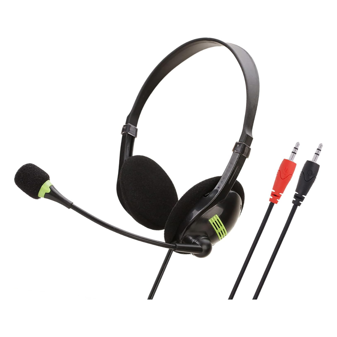 AUDÍFONOS CON MICRÓFONO DE 2 PUERTOS 3.5MM AUXILIAR DSY-AP100A