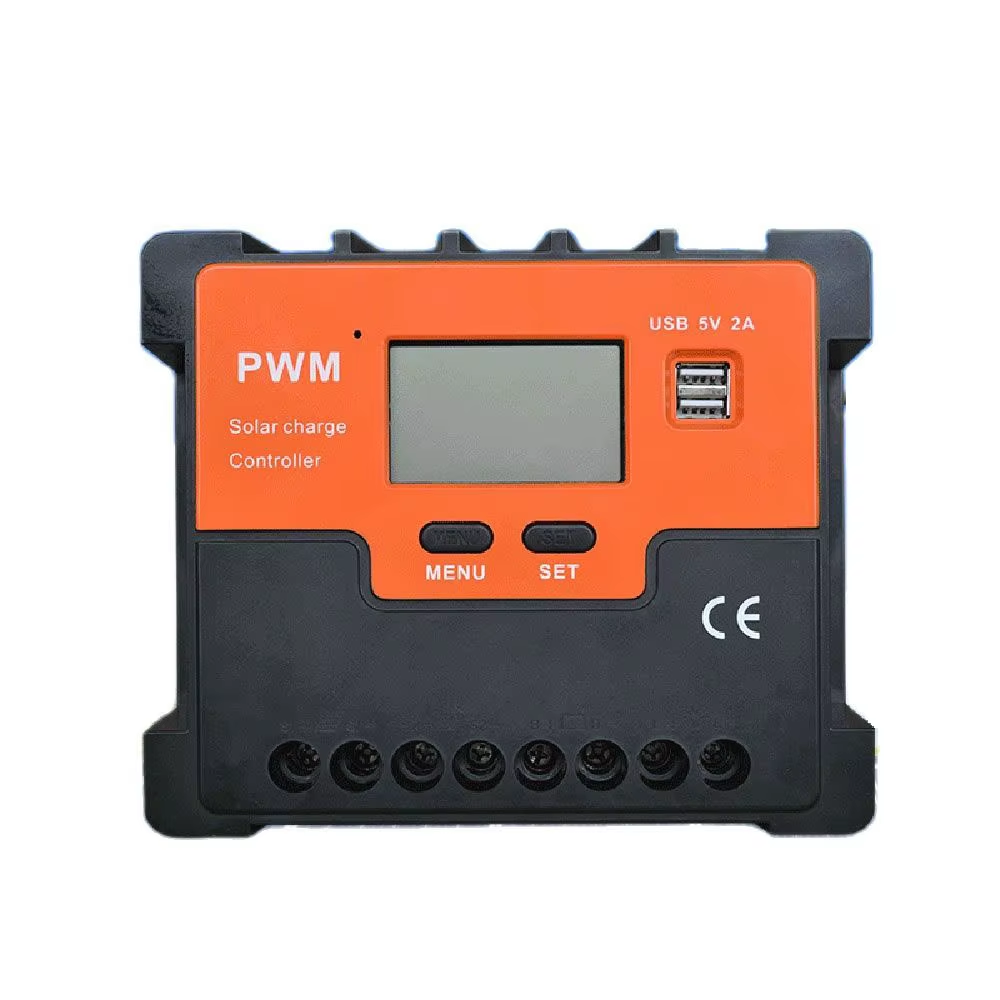 CONTROLADOR SOLAR 12V/24V/48V DE 80A PWM-180