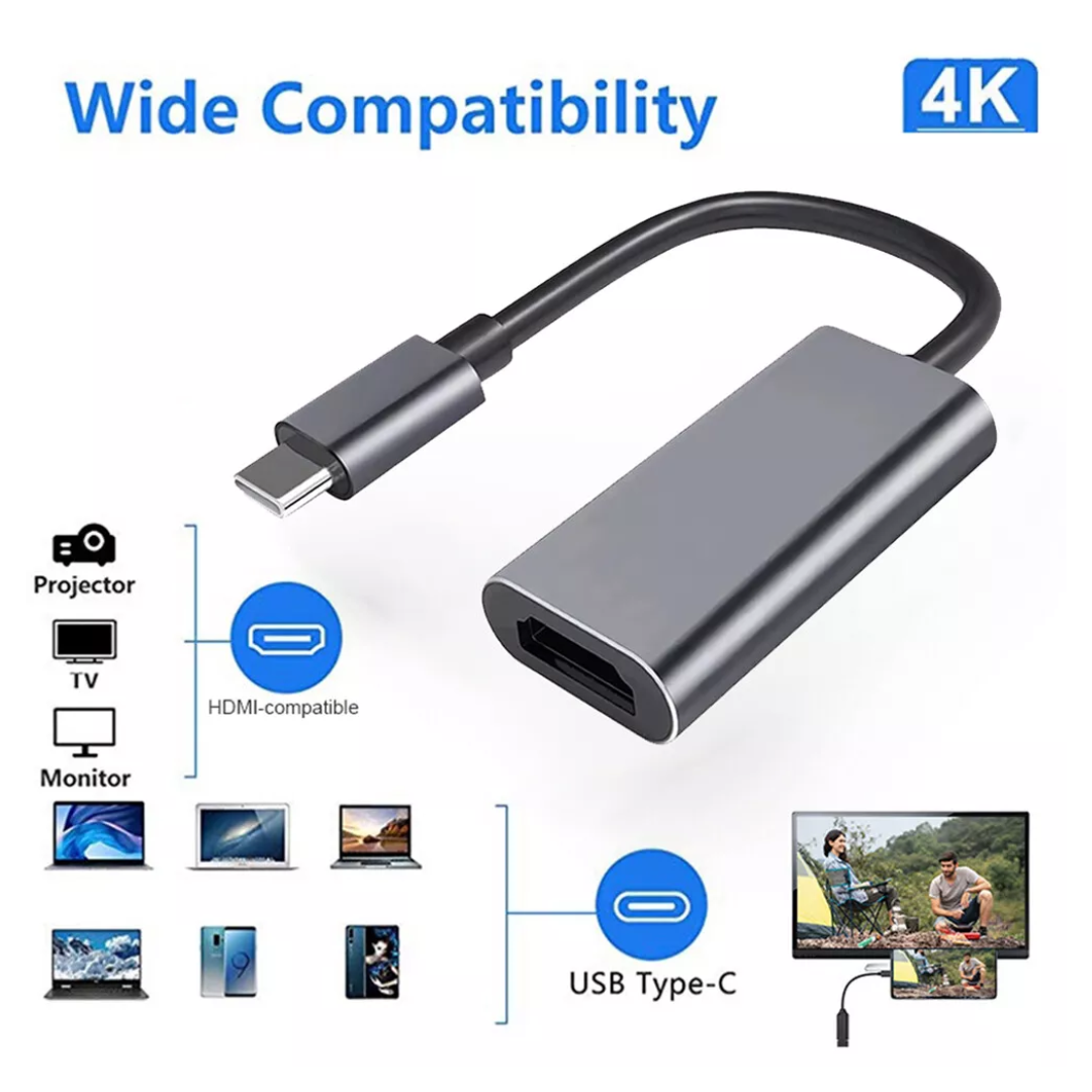 ADAPTADOR TIPO-C A HDMI 4K 30HZ 10CM DSY-9515