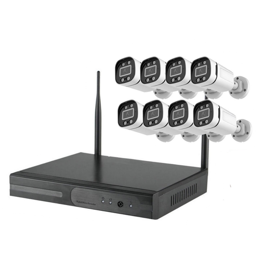 KIT DE VIGILANCIA WiFi – 8 CÁMARAS KG03-8-3 8CH
