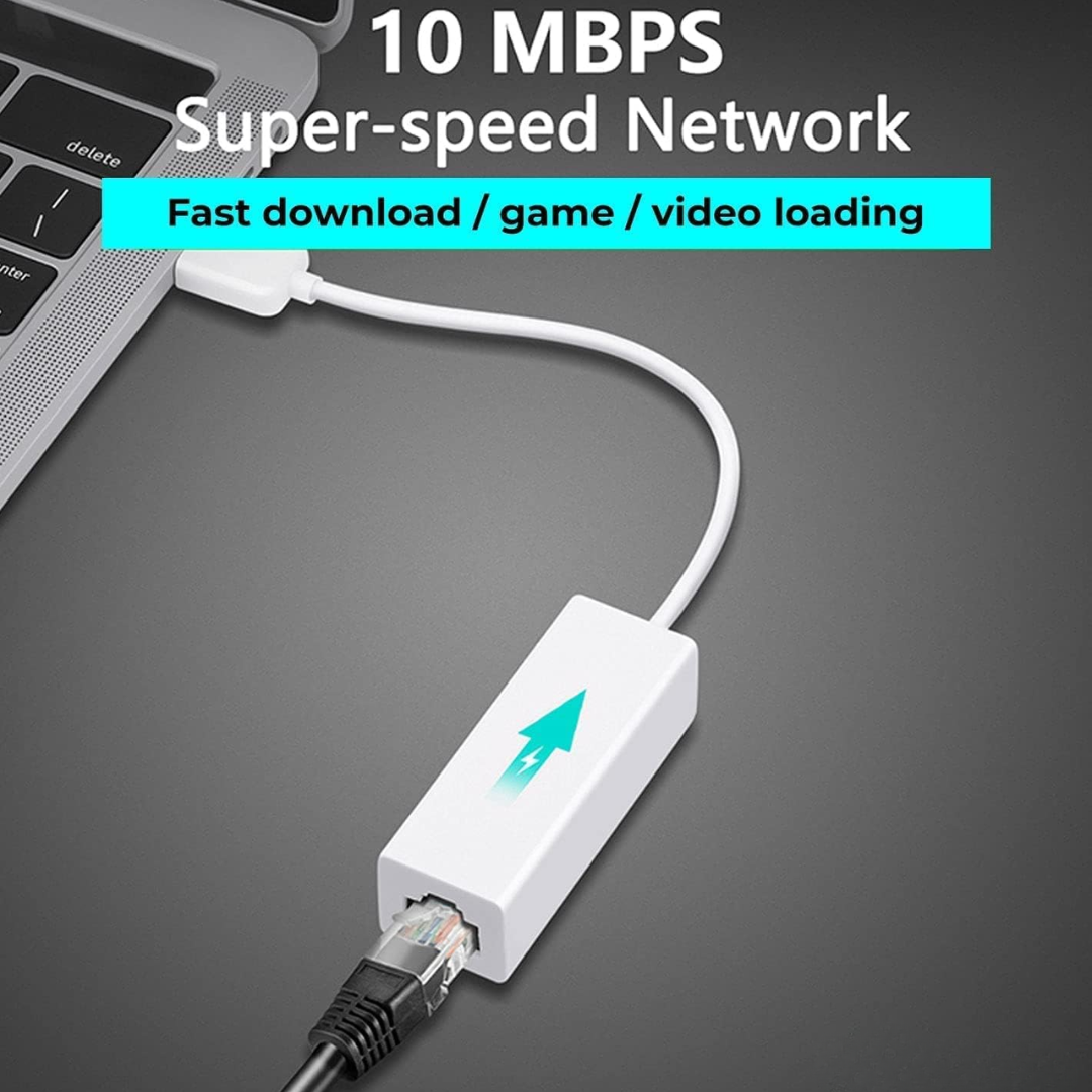 ADAPTADOR LAN USB 2.0 A RJ45 INTERNET USB 2.0 LAN