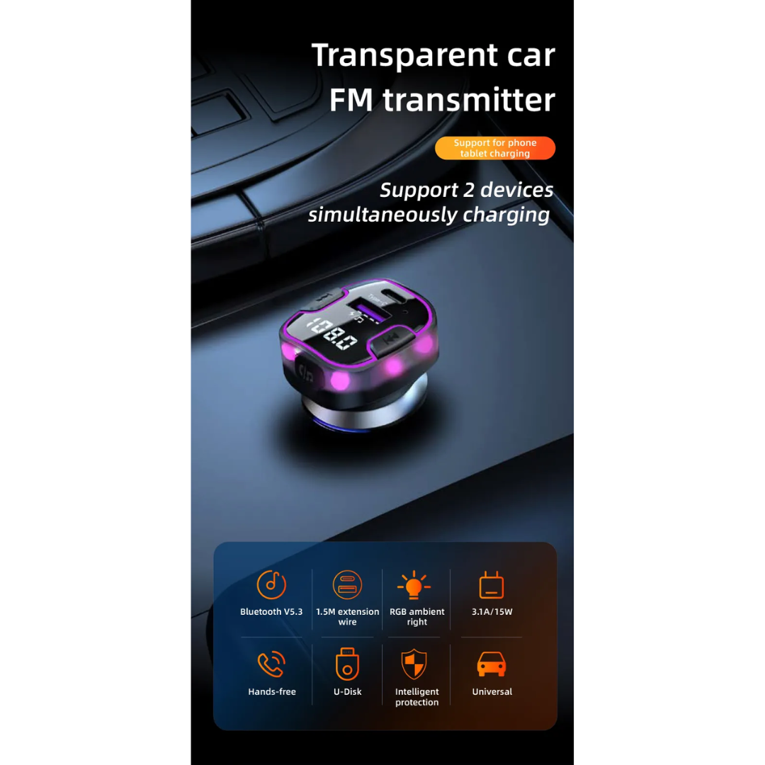 TRANSMISOR BLUETOOTH PARA AUTO C49