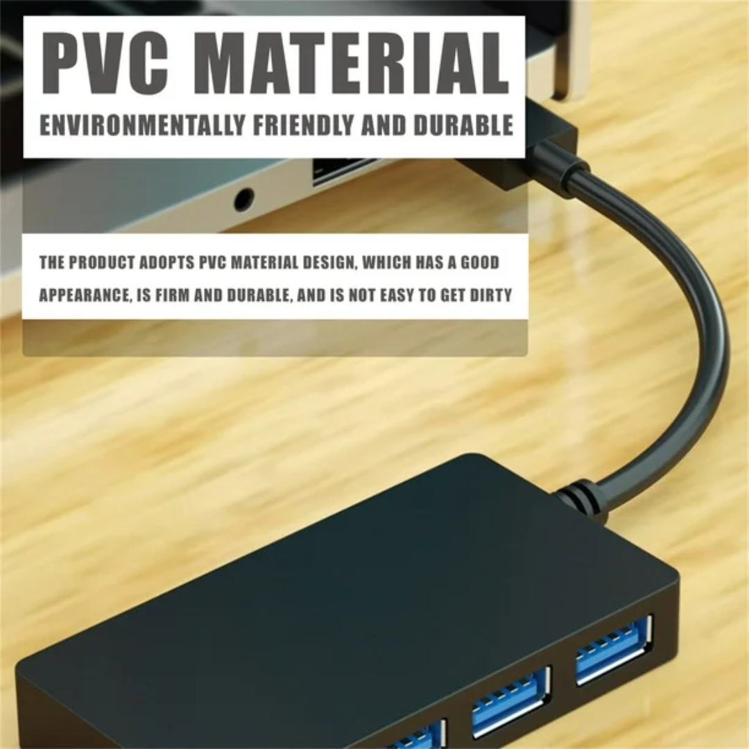 ADAPTADOR DE DATOS DE ALTA VELOCIDAD CON DIVISOR DE 4 PUERTOS USB 3.0 C3.1