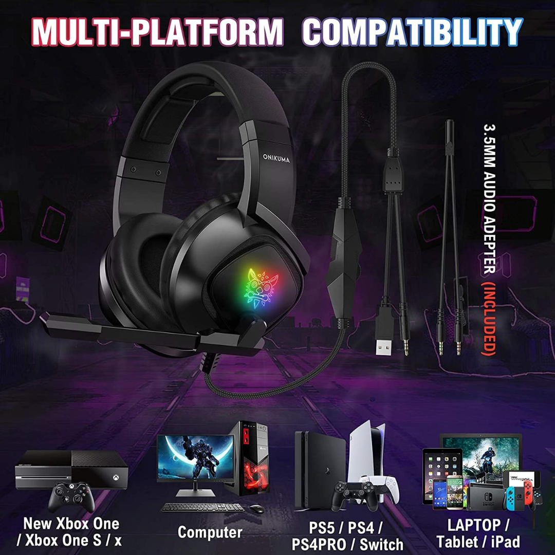 AURICULARES PARA JUEGOS ONIKUMA K19