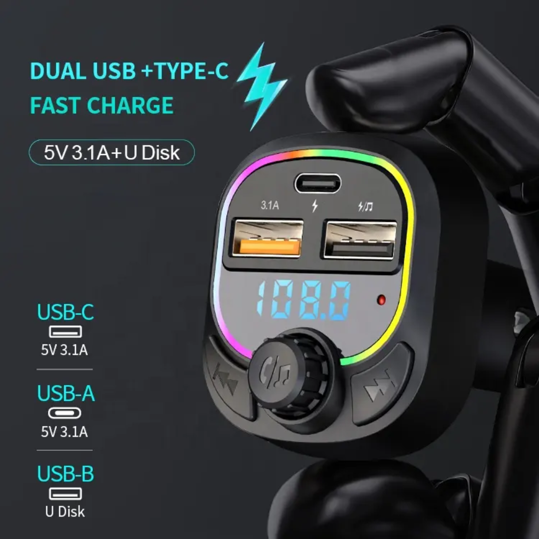 TRANSMISOR BLUETOOTH PARA AUTO C28