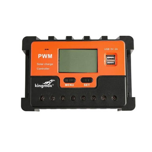 CONTROLADOR SOLAR 12V/24V DE 10A PWM 10AH
