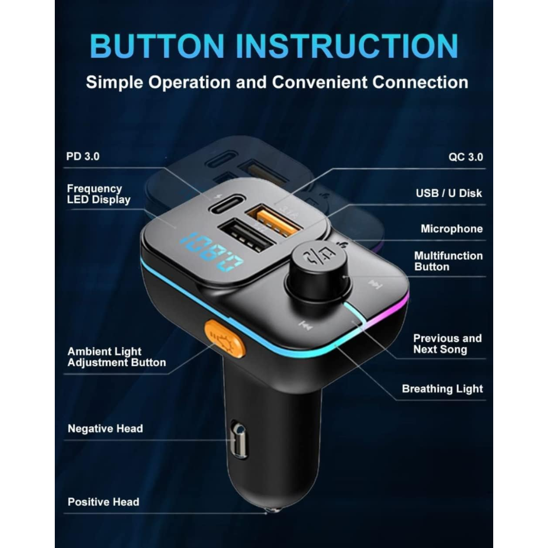 TRANSMISOR BLUETOOTH PARA AUTO C24