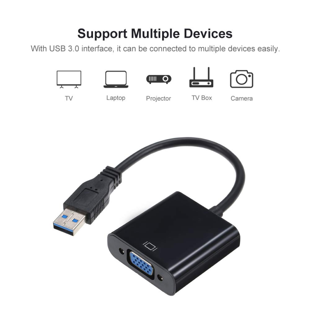 ADAPTADOR USB 3.0 A VGA UTV-01