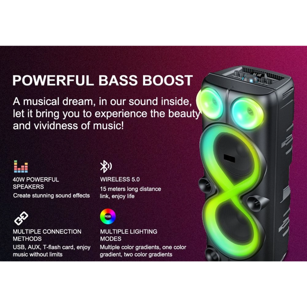 BOCINA PARA KARAOKE BS-P8547BMR