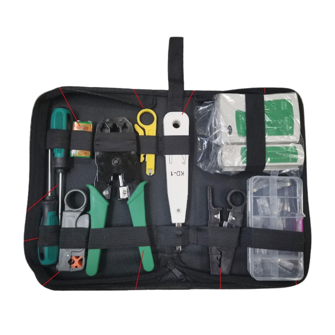 JUEGO DE 12 PIEZAS DE KIT DE PRUEBAS DE RED AR0812