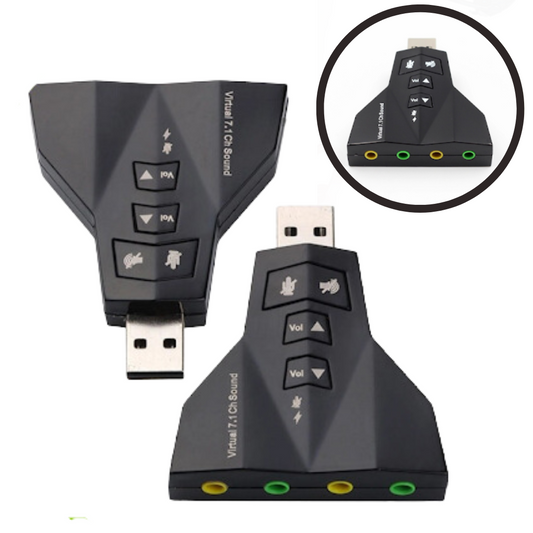 ADAPTADOR DE SONIDO EXTERNO USB V7.1 DSY-71