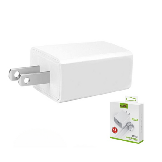 CARGADOR PARA VIAJES USB A MICRO USB AM110