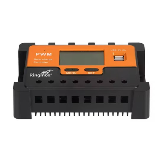 CONTROLADOR SOLAR 12V/24V AUTO DE 30A PWM-130