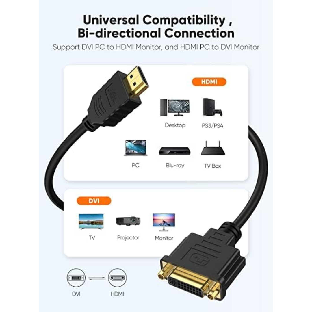 ADAPTADOR HDMI a DVI 24+1 H-DV241