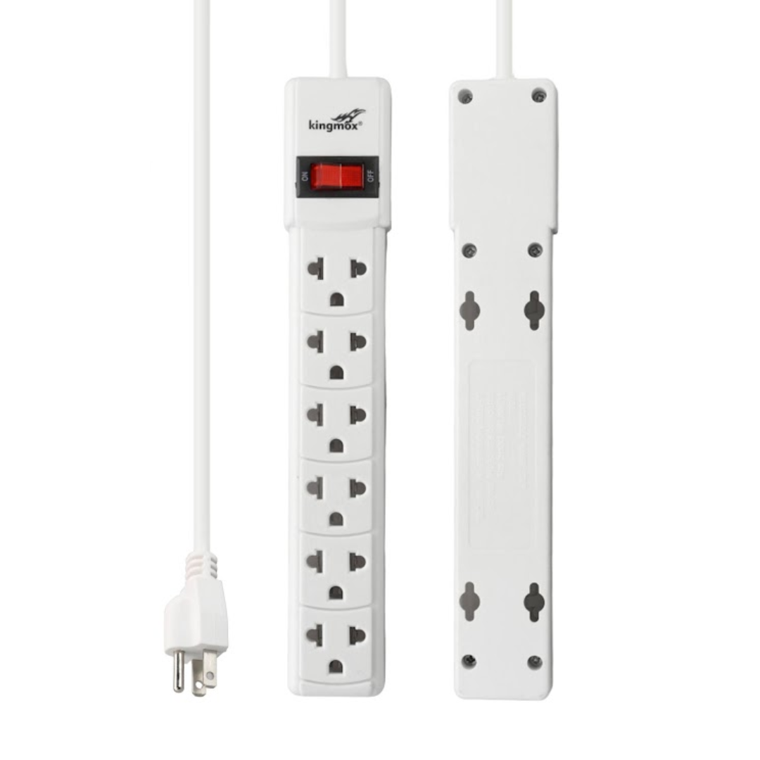 REGLETA DE INTERIOR CON 6 TOMAS KM-H9734