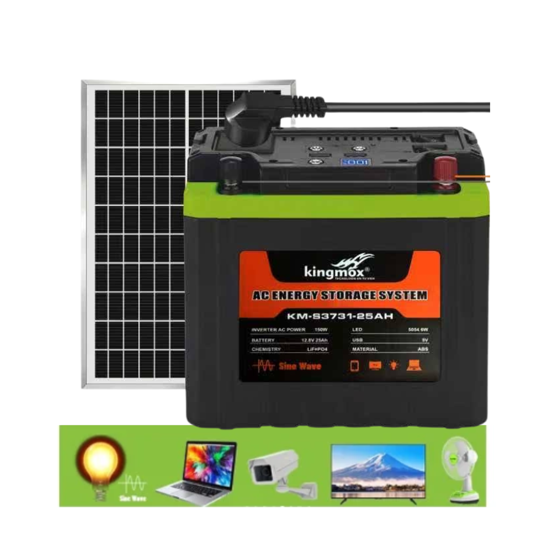 SISTEMA SOLAR PORTÁTIL KM-S3731-25AH