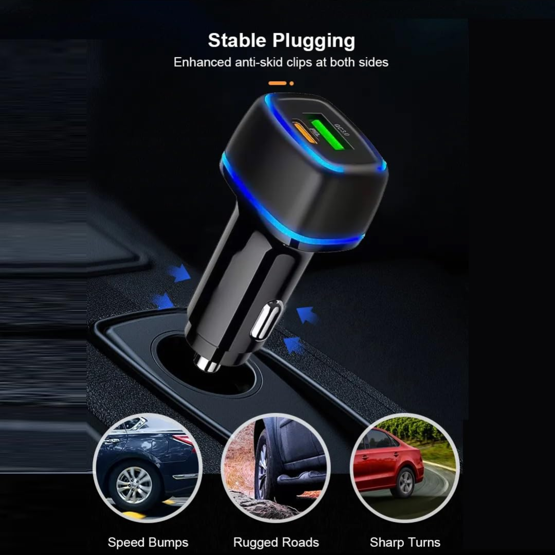 CARGADOR PARA AUTO DE 38W KM-E6510