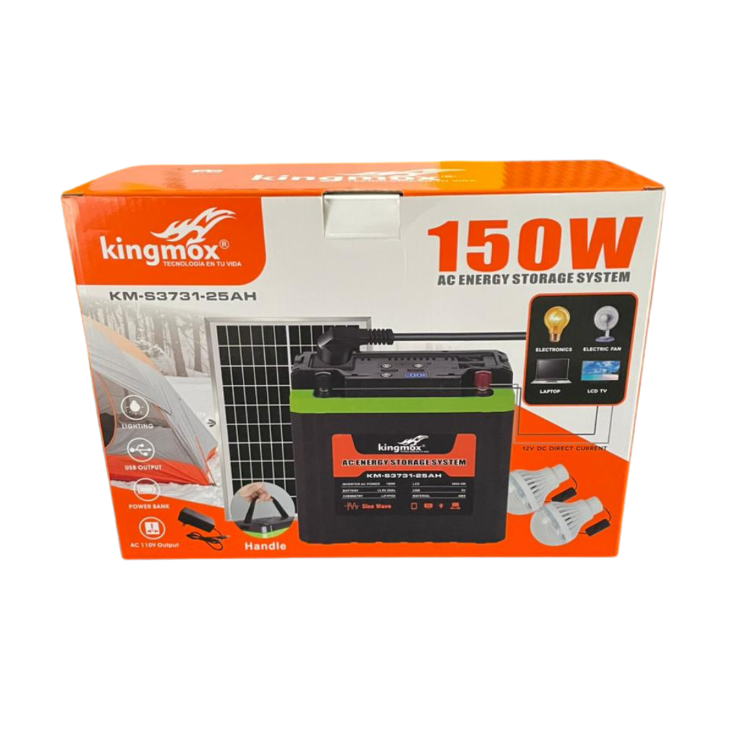 SISTEMA SOLAR PORTÁTIL KM-S3731-25AH
