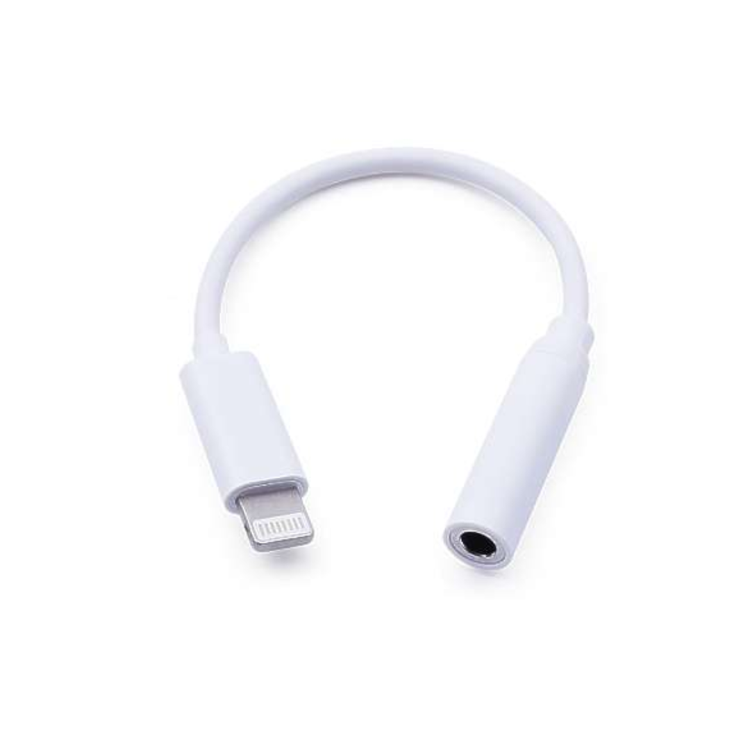 ADAPTADOR LIGHTNING A 3.5MM PARA CONECTAR AURICULARES JH-002