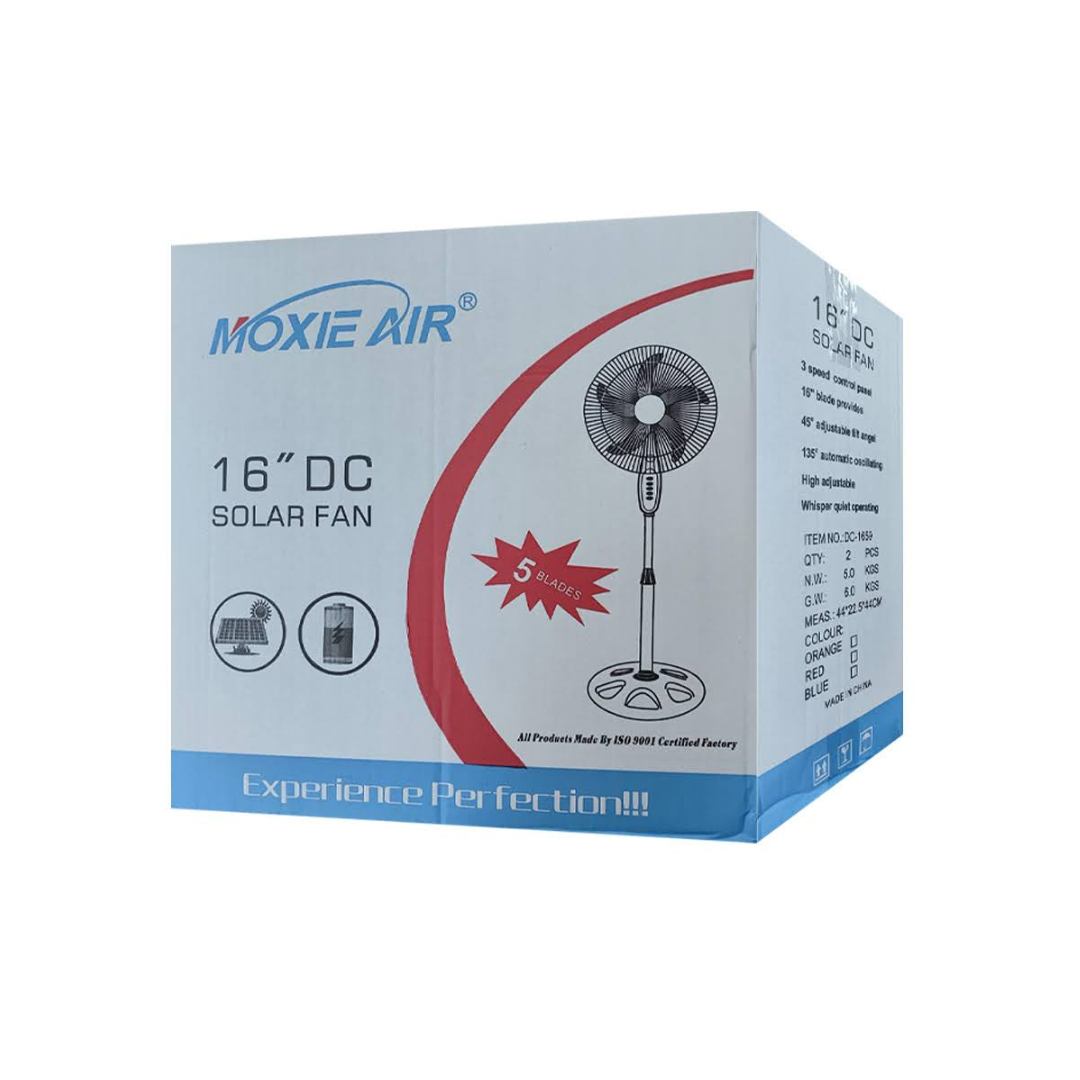 VENTILADOR DE CARGA DE ENERGÍA SOLAR 16" DC-1659
