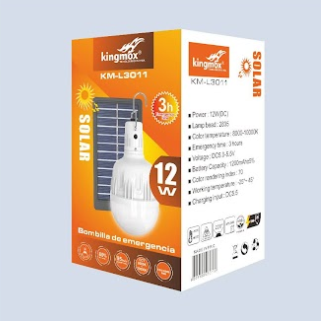 BOMBILLO DE EMERGENCIA SOLAR KM-L3011