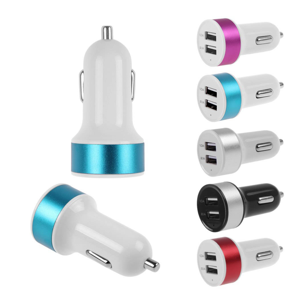 CARGADOR PARA CARRO CON 2 PUERTOS USB KCC-01
